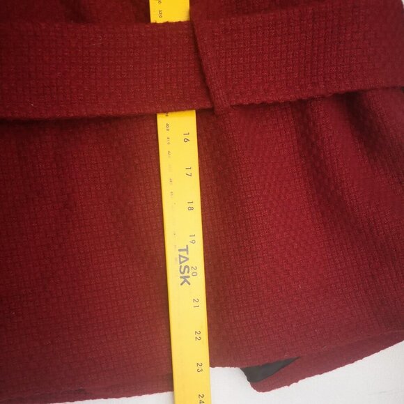 RW&CO. Ladies Size XS Red Lined Button Front Removable Hood Jacket - Picture 11 of 11